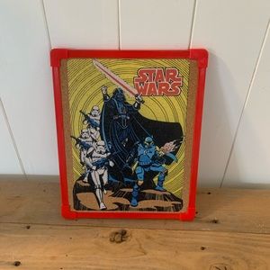 Culture Fly | NWOT Star Wars Darth Vader Storm Trooper Vintage Art Cork Board